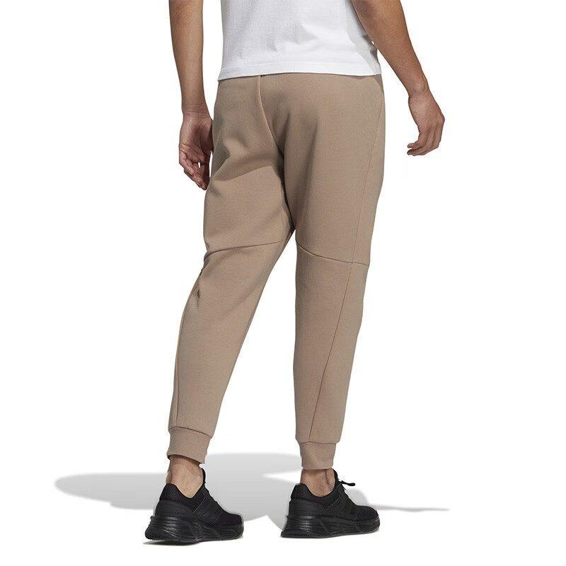 adidas Knitted Sweatpants Men's Khaki Moderate Cuffed Pants HN8992