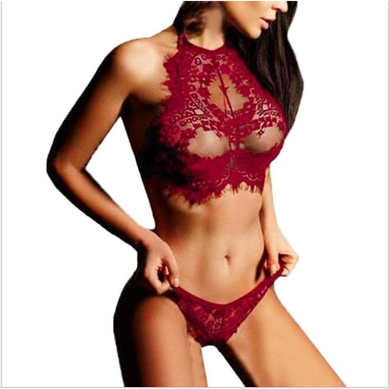H Sexy Lingerie Set Lace Temptation Hollow Lingerie