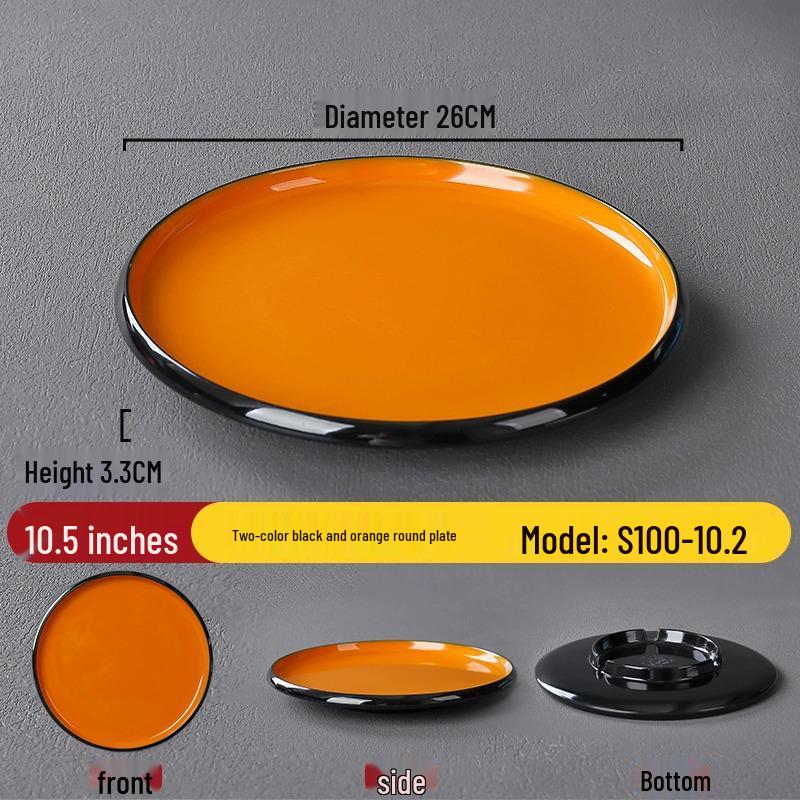 Melamine Nordic Style Cold Dish & Stir-fry Plate for Restaurants and Hotels