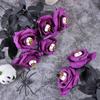 Black Red Roses Horror Props Eyeball Design Halloween Home Decor  Table Accessories