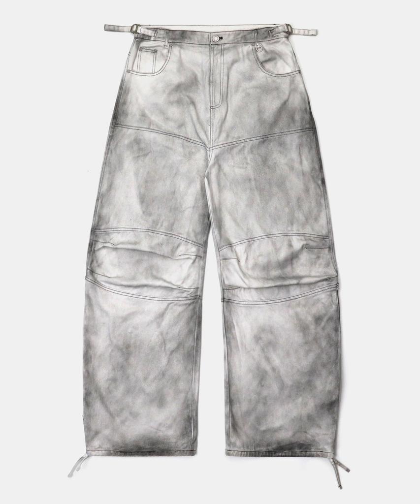 BADBLOOD Squad Convex Pants - Denim White