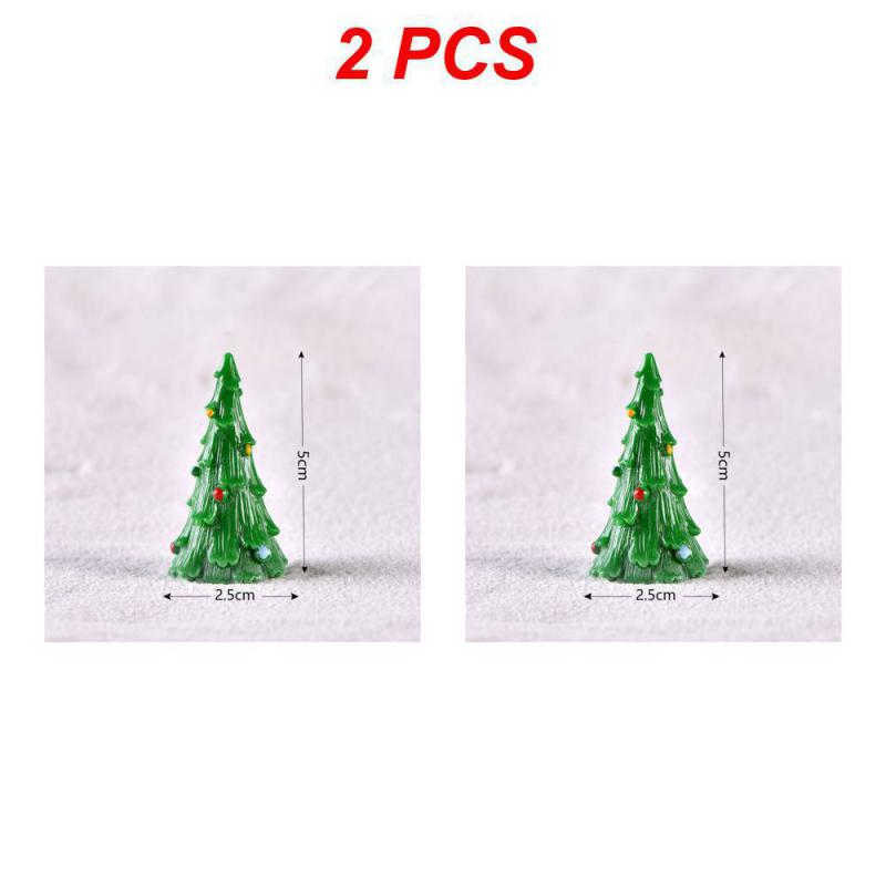 Christmas Figurines Dollhouse Ornament Home Decorations Fairy Garden Micro Landscape Deer Xmas Tree Santa Claus Snowman