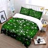 Green Snowflake Bedding Set Bedding Duvet Cover Set Duvet Cover Pillowcases (1 * Duvet Cover 2 * Pillowcases, without duvet insert)