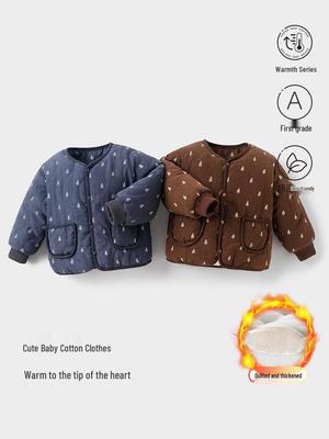 Children's Essential Cotton Jacket Liner for Autumn and Winter - Thickened Warm Outerwear for Girls