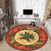 1pc Festive Plate Carpet for Office Non-Slip, Round Carpet, Soft & Comfortable, Carpet for Office, Round Floor Mat yy251225124