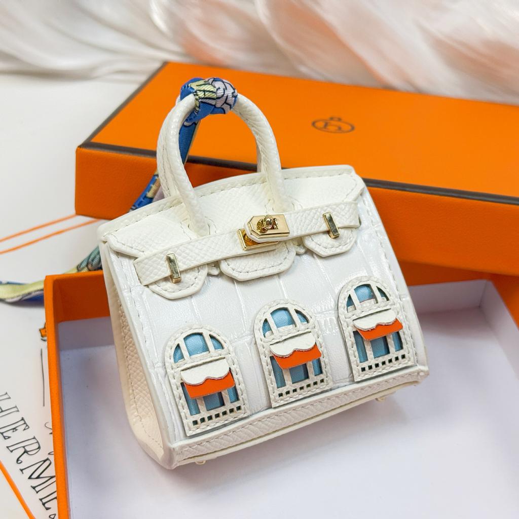 Neuer modischer Mini-Kleinhäuser-Taschenanhänger kleine Tasche süßer Taschenanhänger Mund roter Umschlag Kopfhörertasche Autoschlüsselanhänger