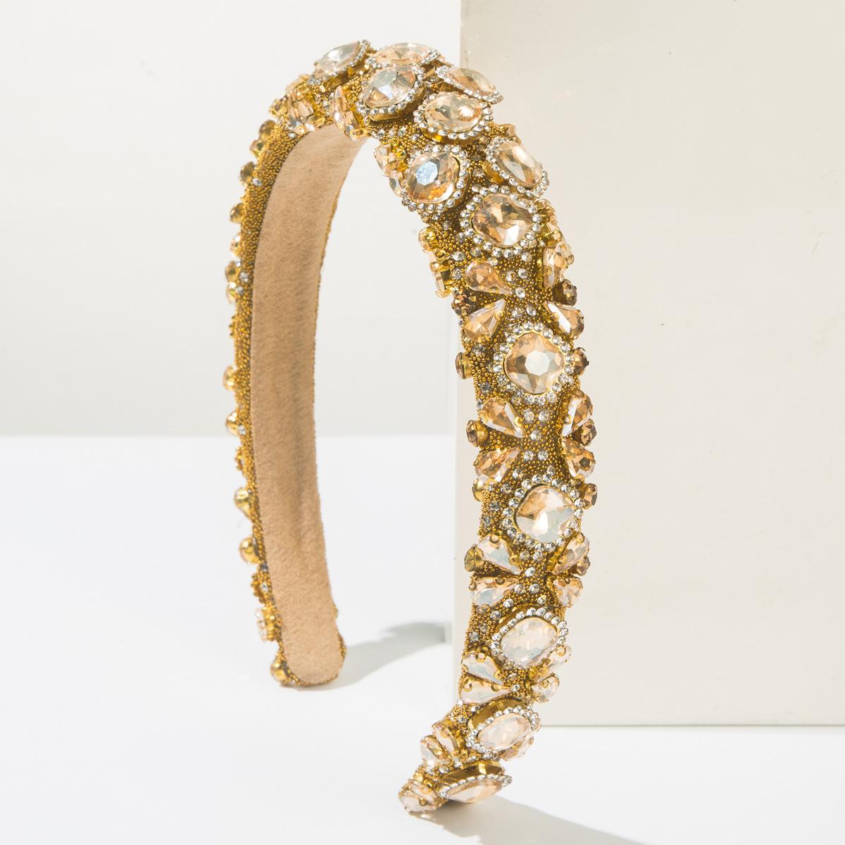 

Барочные ободки для волос с полными бриллиантами, блестящие красочные бриллиантовые повязки для волос, аксессуары для волос, женская вечеринка, повязка для волос, обруч, головной убор для девочки, новинка