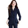 Women's Slim-Fit Ruffle Suit Set for Professional Spring Wear