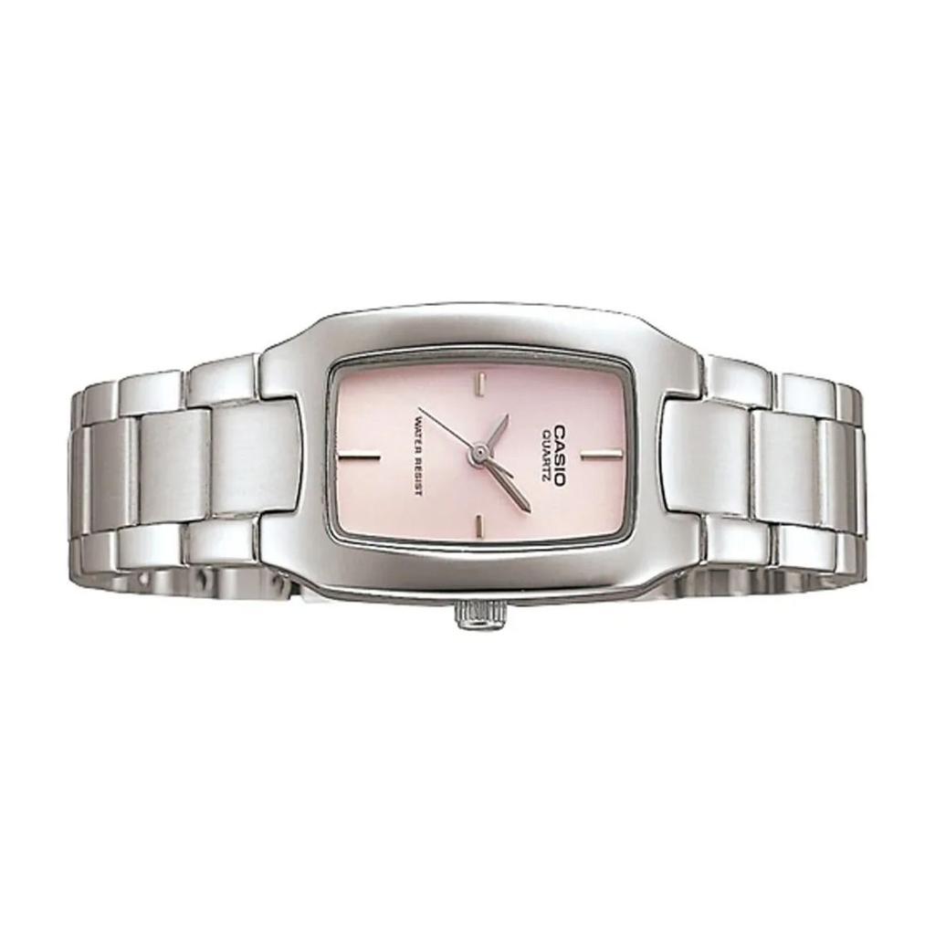 Casio Standard Series Fashion Business Retro Versatile Quartz Movement Stainless Steel Strap Women Watches Pink LTP-1165A-4C