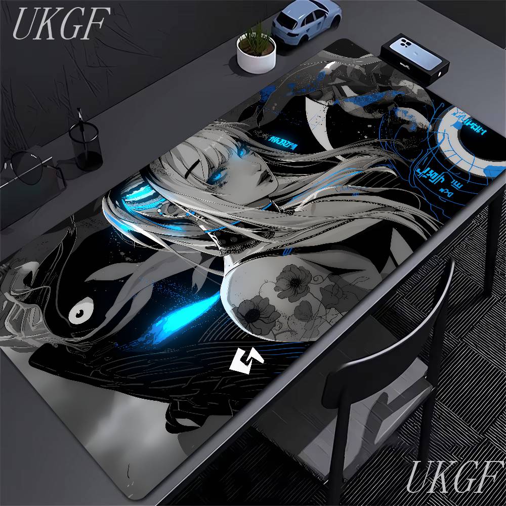 Anime Mask Girl Mouse Pad YUki Aim Gaming Speed Mouse Mat Game Premium Mousepad Gamer E-Sports Desk Mat Computer Keyboard Mats2