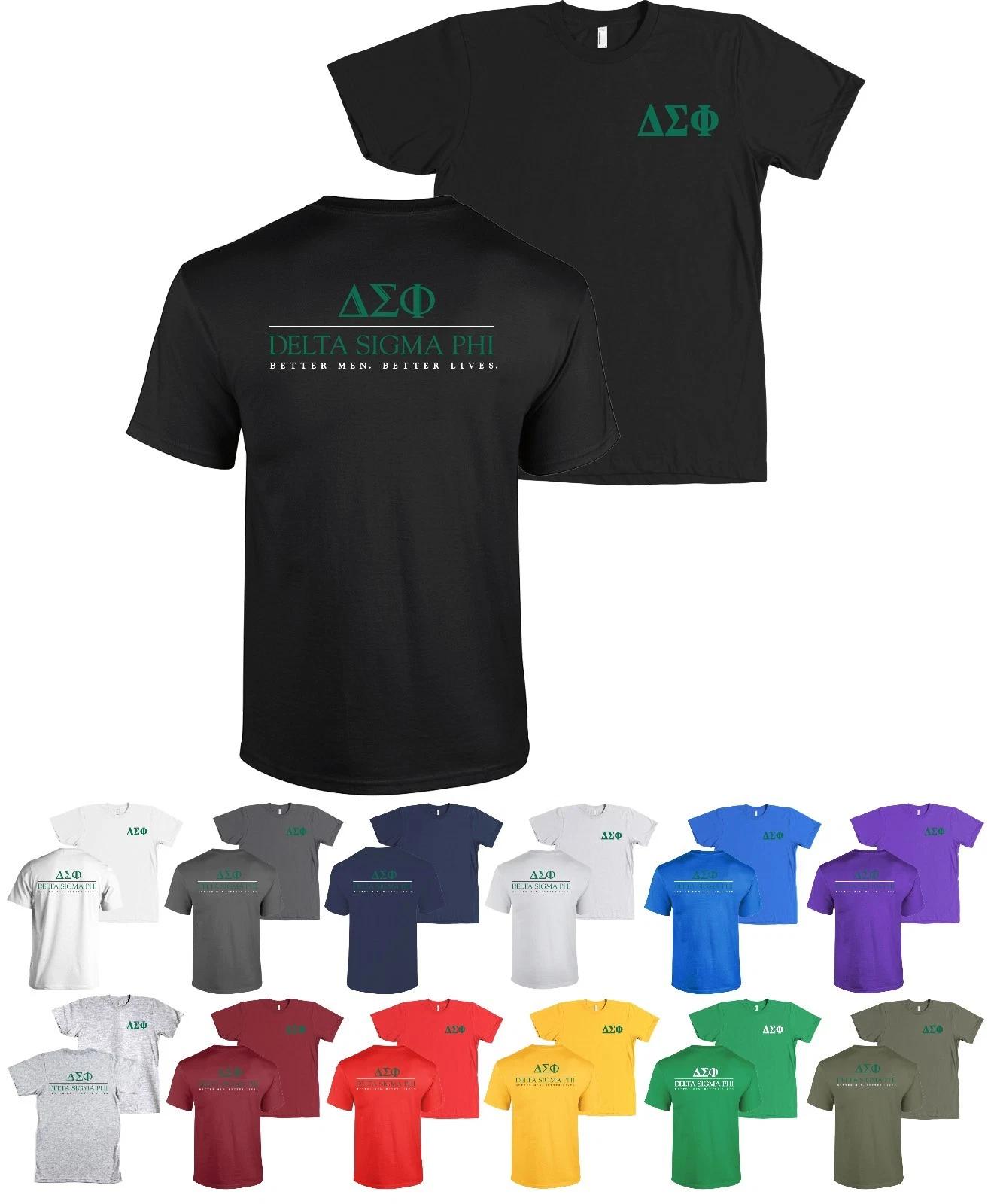 Delta Sigma Phi Fraternity Bella + Canvas Shirt Better Men Better Lives - NEW S