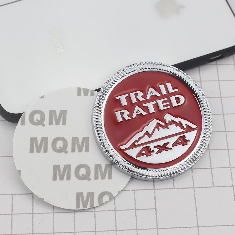 Jeep Off-road Compass Wrangler 4X4 Snow Mountain Metal Emblem Sticker