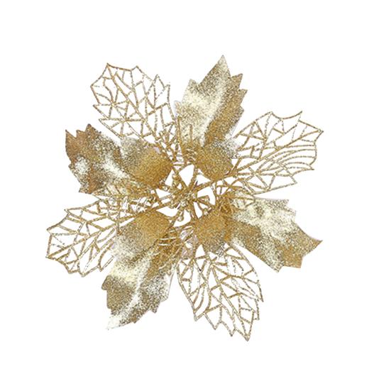 Glitter Christmas Hollow Flower Tree Hanging Ornament Festival Xmas Window Decor