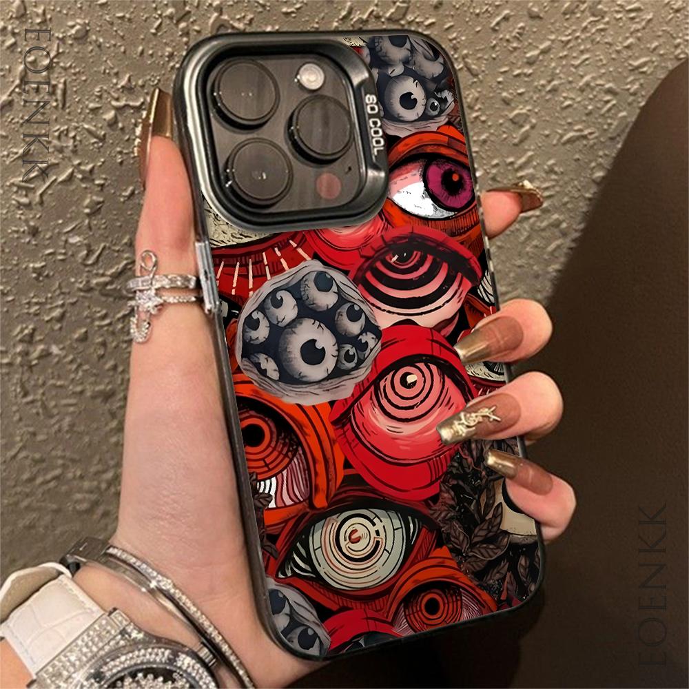 Terror Evil Eyes Phone Case For IPhone 16 15 14 13 12 11 Pro Max 15pro 16pro 14pro Anti Fall Scratch Cool Hard Shell