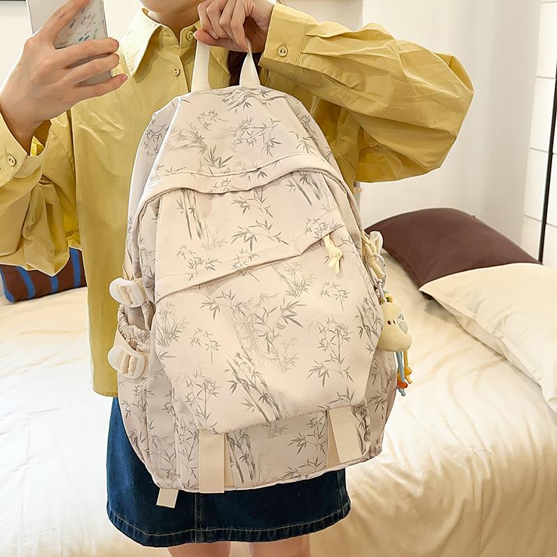 Student Large Capacity Schoolbag Women's Tie-Dye Printed Backpack