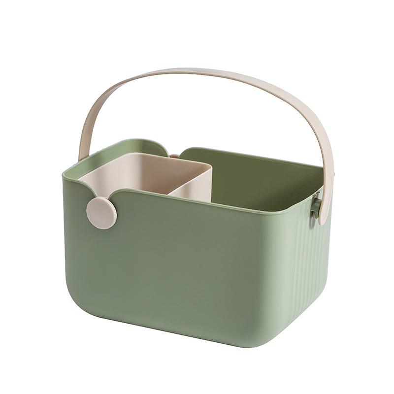 Multifunctional Bath Storage Basket Cosmetic Handheld Box Portable Outdoor Travel Beach Drainage Basket Picnic Fruit Basket