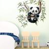 Cute Cartoon Red Panda on Branch Wall Stickers, Self-Adhesive Decor for Kids Room Background Wall Decoration