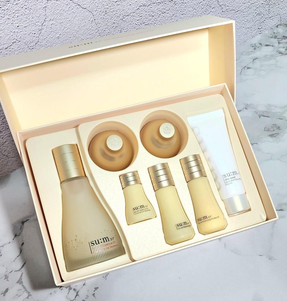 su:m37 SUM37 Secret Essence EX Special Set 7 Items, Anti-Aging, Moisturizing, Korean Cosmetics, Kbeauty, Sample