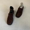 Versione alta~ Scarpe basse da donna in camoscio, punta quadrata, tacco spesso, scollo profondo, versatili per l'autunno e l'inverno, scarpe da lavoro, scarpe singole