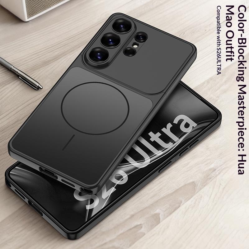 Creative Splicing 2in1 Magnetic Phone Case for Samsung Galaxy S26 Ultra S26ultra Luxury AG Matte for Magsafe Charging Slim Cover