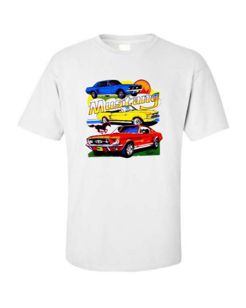 Классическая футболка Ford Mustang 1967 года Односторонняя или двусторонняя печать 4XL