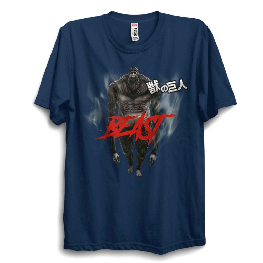 Zeke Beast Titan T Shirt Atack on Titan Anime Shirt Cosplay Unisex 100 Cotton S
