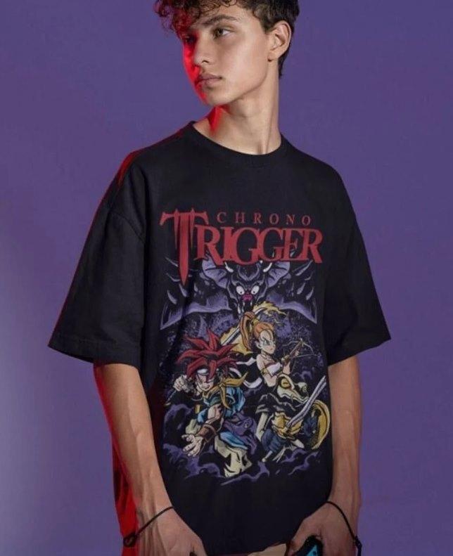 Unisex Chrono Trigger Retro Gaming T-shirt Graphic Shirt Vintage 90s Game Styl XXL