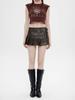 PU Leather Pleated Skirt High Waist Female Summer Thin Ultra Short Skirt Y2k Korean Fashion Cute A Word Skirt