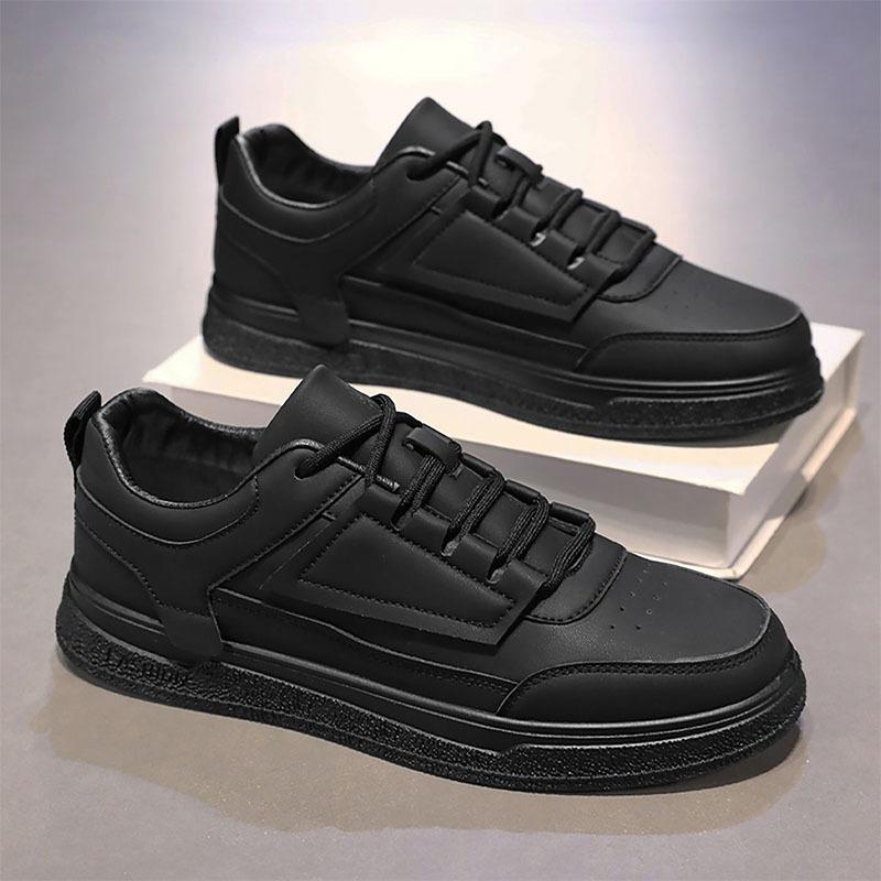 

Модные весенние мужские маленькие белые туфли корейская версия тренд универсальные мужские повседневные кроссовки обувь на плоской подошве студенческие кеды zapatillas 46 чёрный