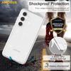 AMORUS For Samsung Galaxy S24 FE Case Soft TPU Hard PC Back Shockproof Phone Cover