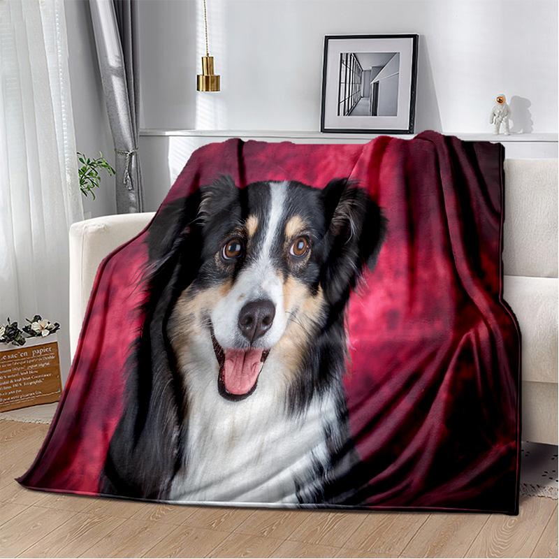 Personalized German Shepherd blanket Husky tiger camping picnic blanket living room sofa throw blanket
