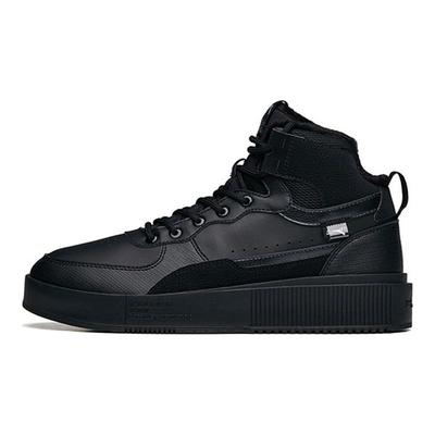Comfortable Casual Simple High-Top Skate Shoes Men Sneakers Black 912148911-1