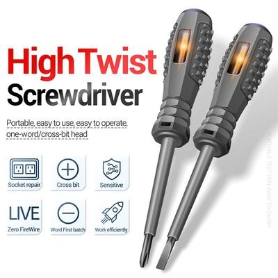 Digital Voltage Tester Pen AC Non-contact Induction Test Pencil Voltmeter Power Detector Electrical Screwdriver Indicator