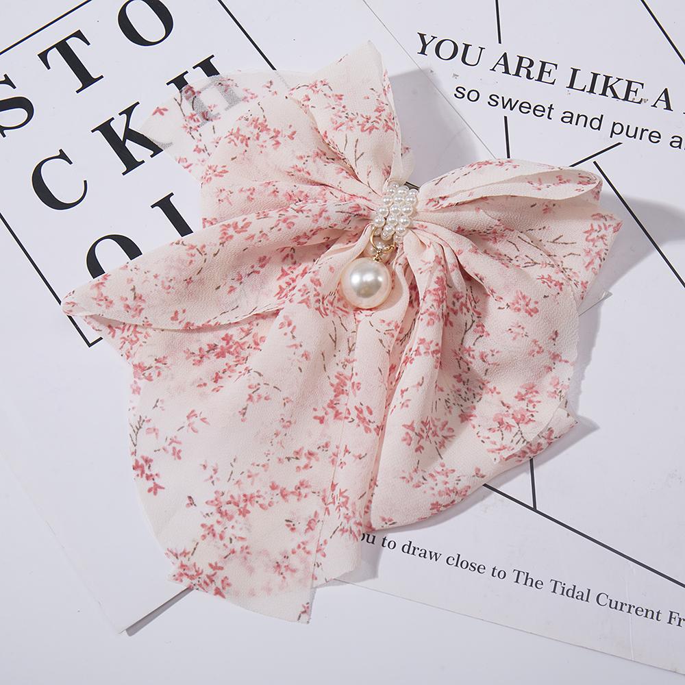 

Женские бантики для волос Модные заколки для волос Шифоновые ленты Заколки-невидимки Пружинные заколки для хвостика Жемчуг Женщины Девушки Заколки для волос Завязка