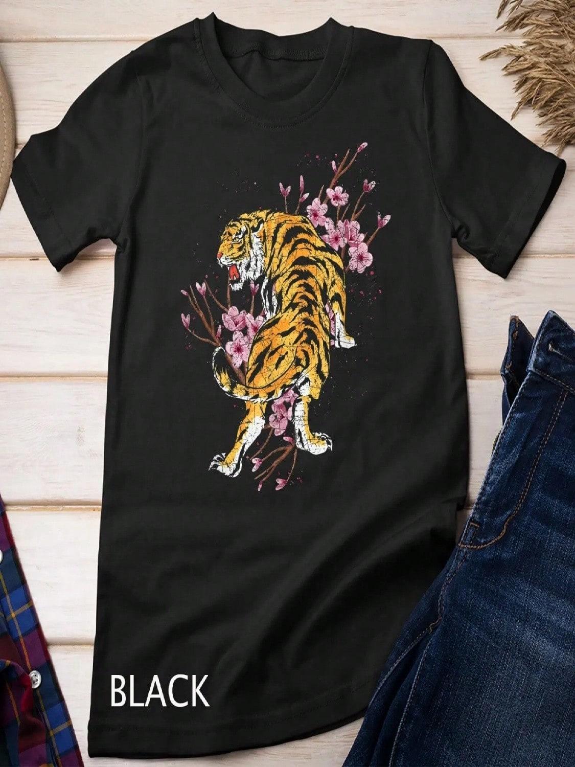 Cherry Blossom Tiger T Shirt S