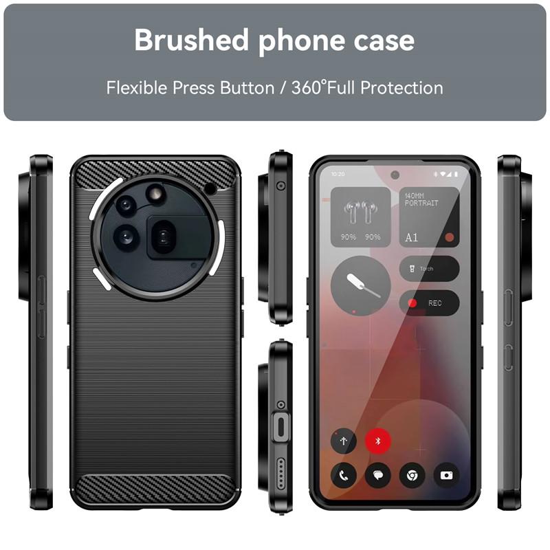 For Nothing Phone 3a Pro Case Nothing Phone 3a Pro Cover Shockproof Silicone Brushed TPU Phone Back Cover Nothing Phone 3a Pro