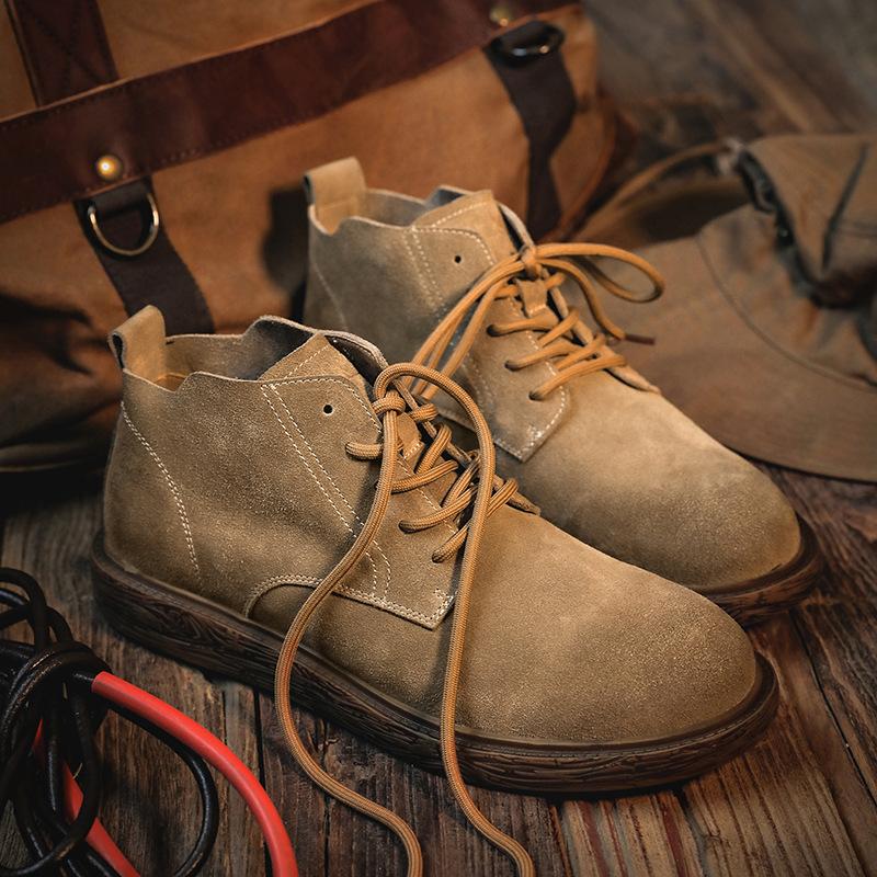 Fashion Fashionable Breathable Retro British Style Workwear Boots Warm Men's Snow Boots