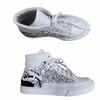 Excellent HERMES High Cut Sneakers DISTRICT White Leather Mens 41 221906 Used