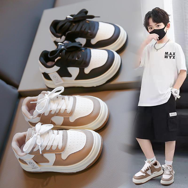 Girls shoes 2025 spring children's sports shoes medium and large children's small white shoes students casual shoes board shoes breathability increase