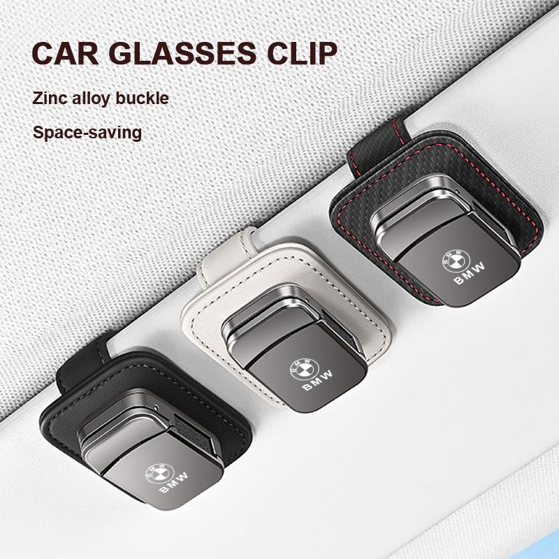 In-Car Eyeglasses Organizer Universal Sunglasses Holder Clip Multifunctional Auto Accessory For BMW M5 M4 M3 F20 F40 F22 F30 E90 JR9