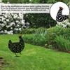Plastic Chicken Statues Garden Ornaments Garden Card Insertion Creative Hen Yard Ornaments