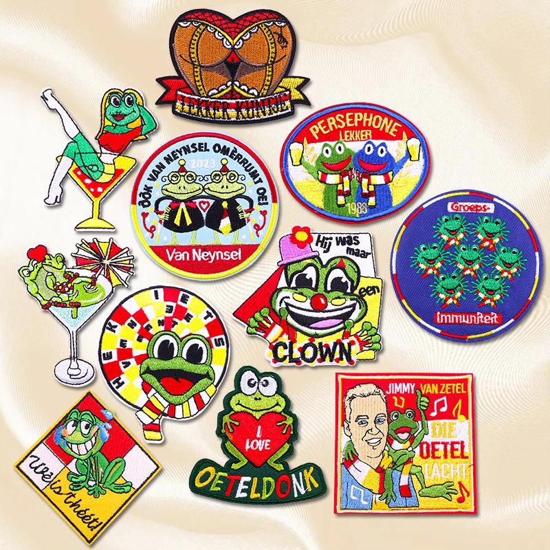 10pcs Set Patch Netherland Oeteldonk Emblem Embroidery Patches For Clothes Iron On Patches For Clothing Uniform Embroidered Diy 