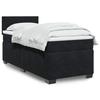 VidaXL Slatted Bed Base and Mattress Black 80x200 Cm Velvet 3286164