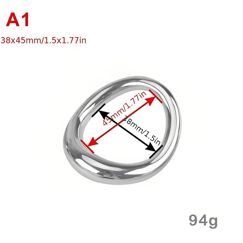 Penis Ring Stainless Cock Rings Adult Products Male Sex Toys Bondage Lock Ring Sex Toys for Men Delay Ejaculation