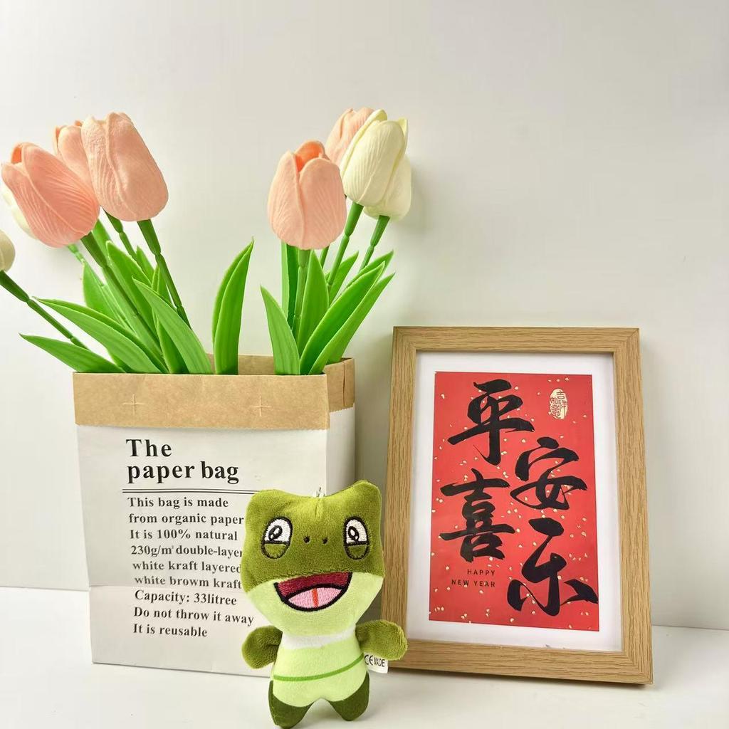 Cute Langlang Mountain Monster Plush Keychain - Pig & Gorilla Cartoon