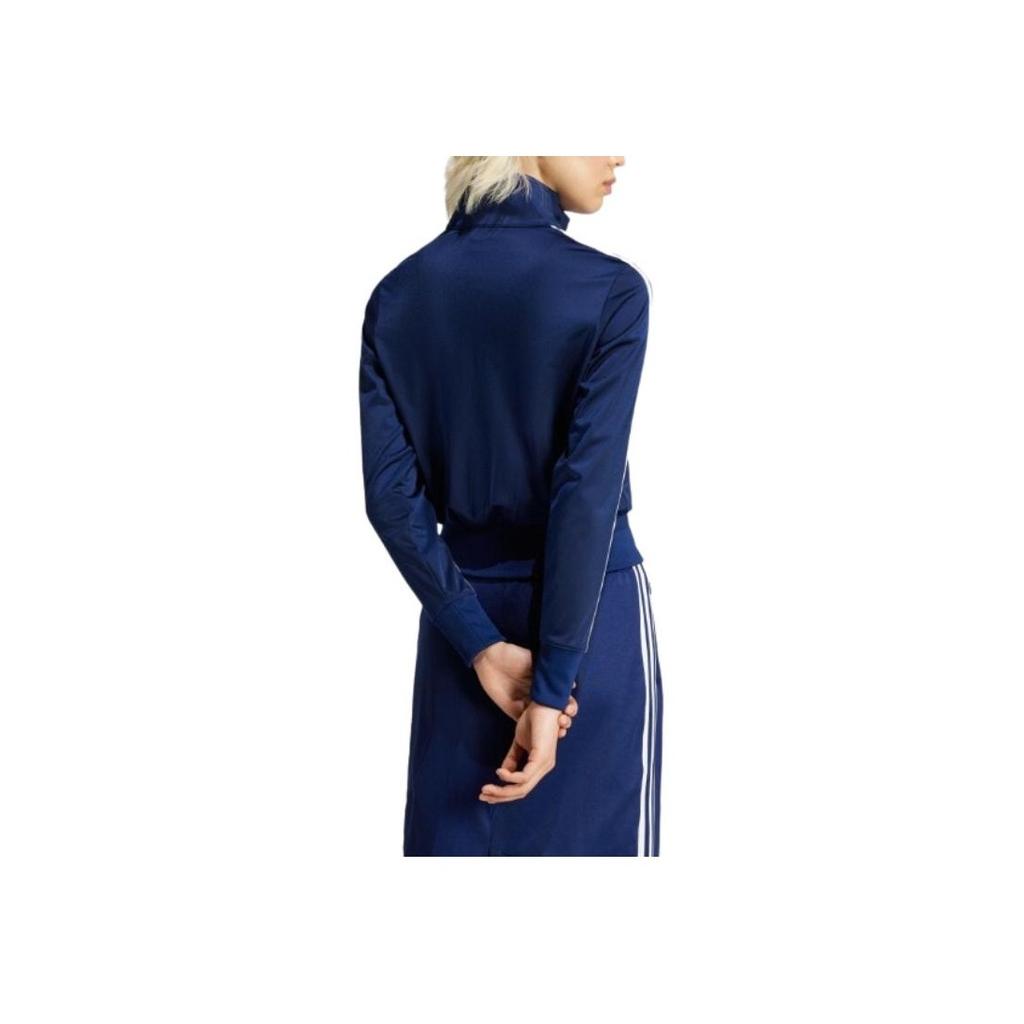 adidas Adicolor Classics Firebird Side Stripe Stand Collar Sports Comfortable Soft Jacket Women Jacket Dark-Blue IY2191