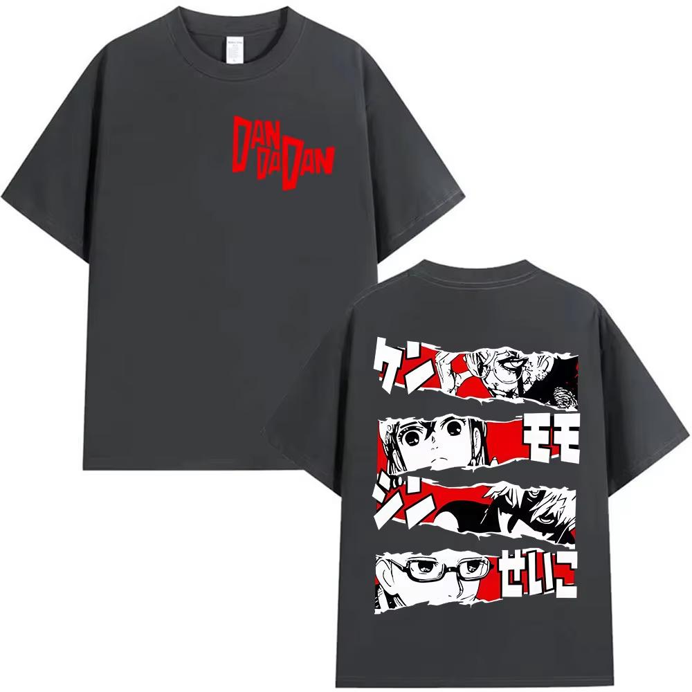 2025 Summe Japan Anime Dandadan Okarun Dan Da Dan Graphic Cover Men Women Vintage Oversized 100 Pure Cotton Printed Tshirt