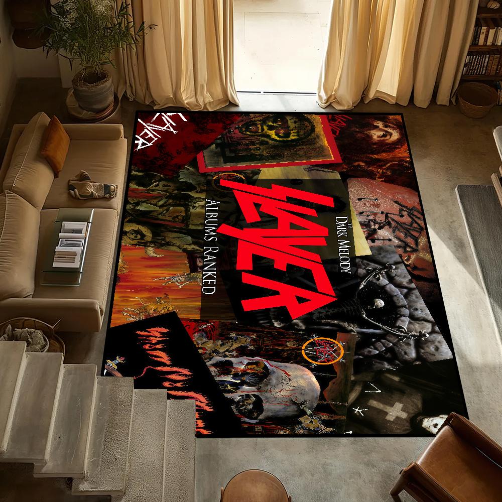 Band S-Slayer k-Kerry King Small Carpet Anti-Slip Kitchen Bedroom Handmade Tufted Rug Carpet Living Room Entrance Decoration
