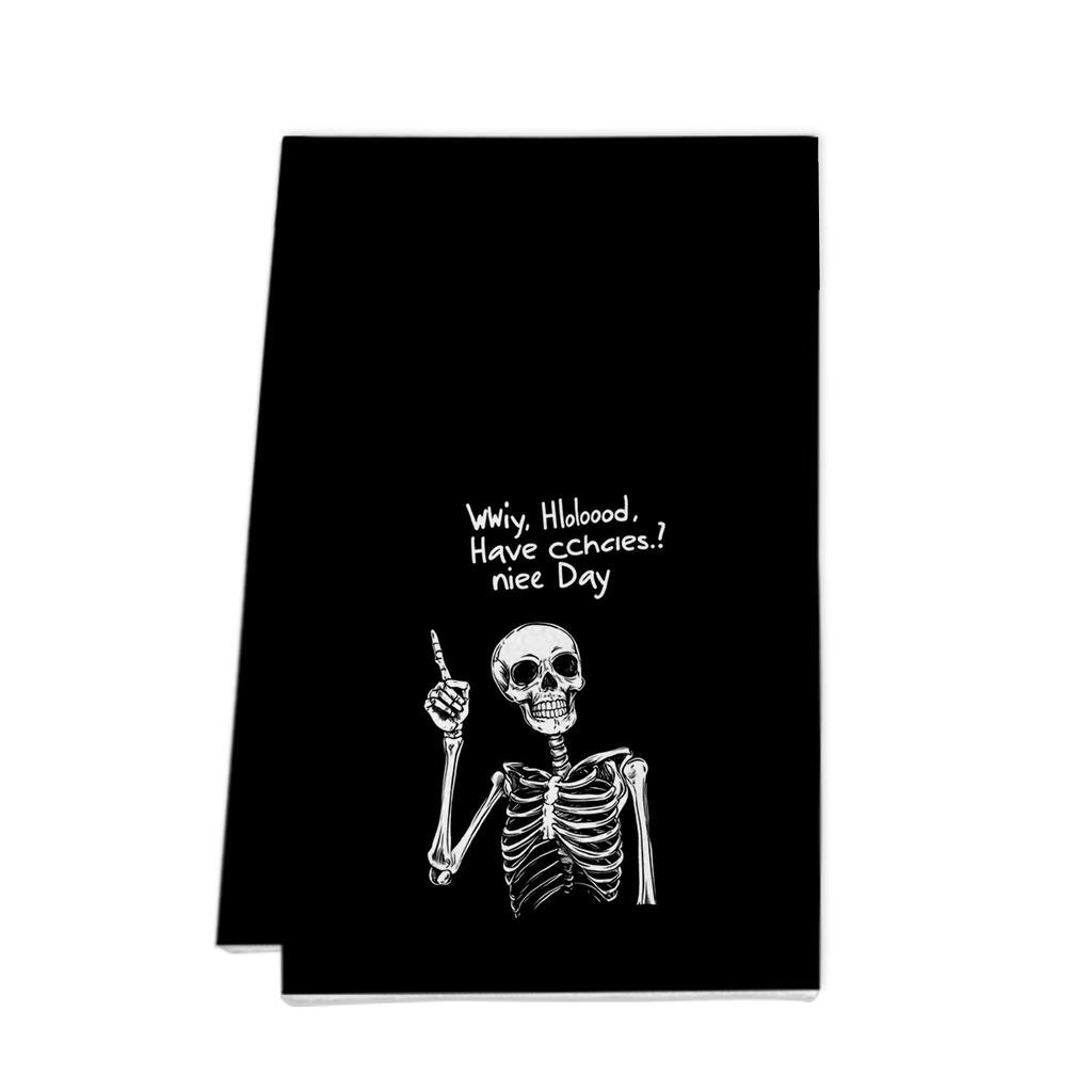 Halloween Towel Ornament Gift Microfiber Printing Kitchen Towel Special Dish Towel Rag