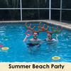 Inflatable Reindeer Horn Game with 1 Horn and 4 Rings, Fun Family Party Toss Game, Great Holiday Party Favors and Supplies